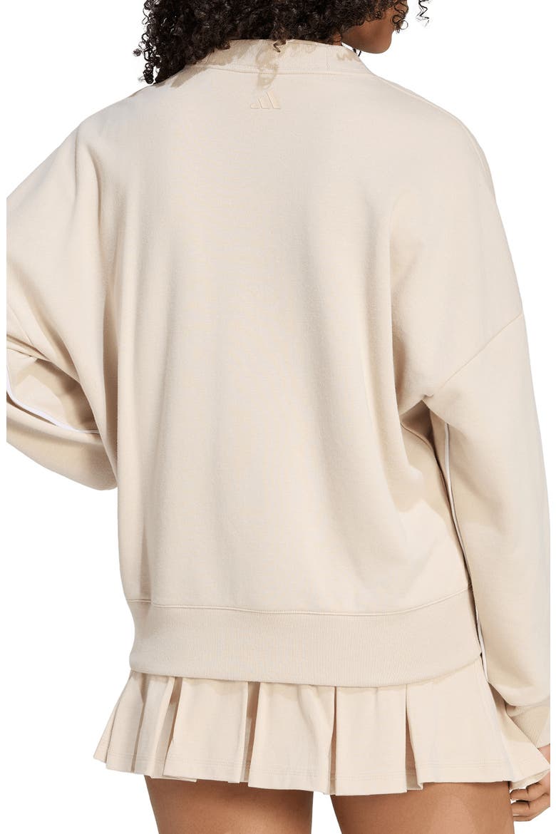Logo Crewneck Sweatshirt, Alternate, color, CRYSTAL LINEN/ FROZEN PURPLE
