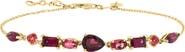 EFFY 14K Yellow Gold Multi-Shape Pink Gemstone Bracelet
