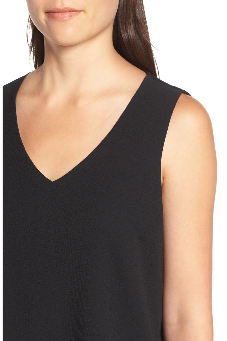 V-Neck Shell, Alternate, color, BLACK