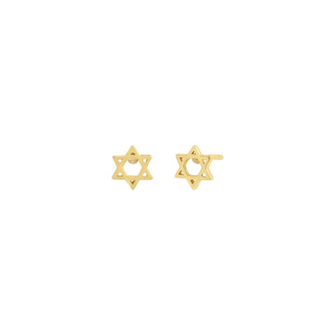 Star Of David Stud Earring