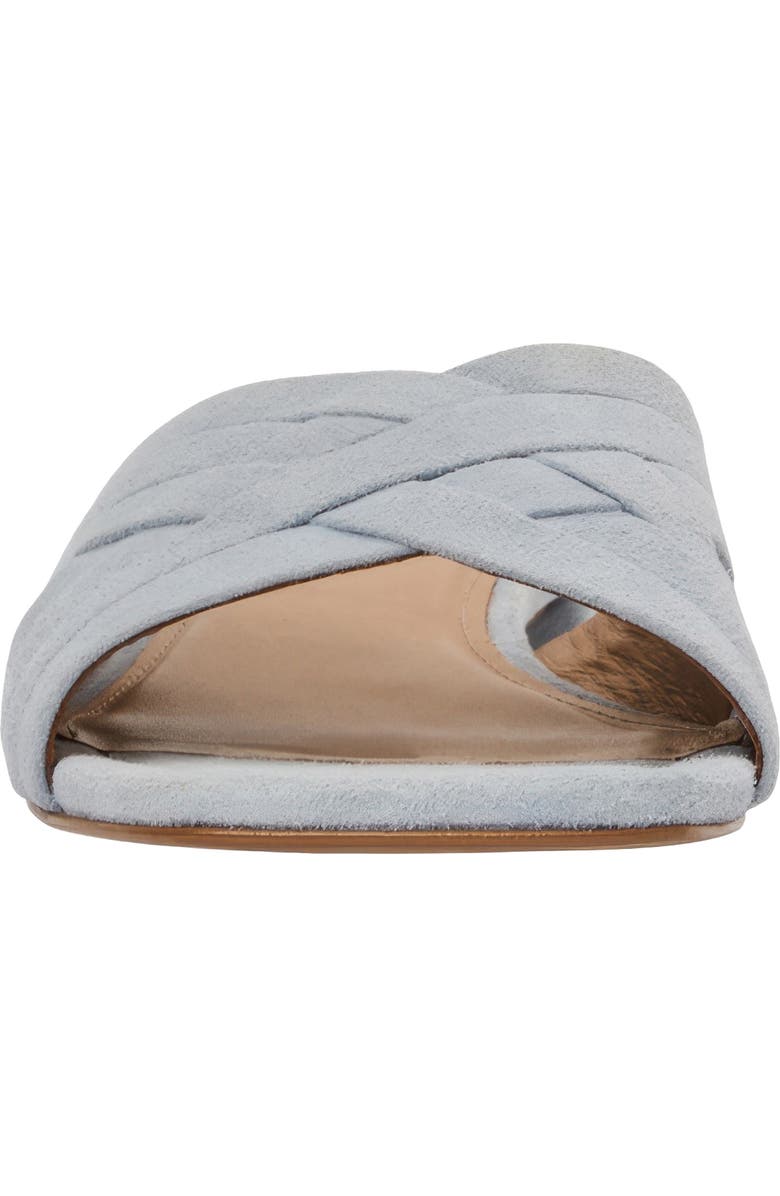 André Assous Jordan Slide Sandal, Alternate, color, Sky Blue Suede