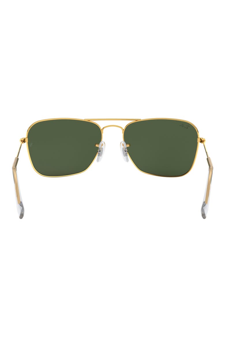 'Caravan' 58mm Aviator Sunglasses, Alternate, color, GOLD
