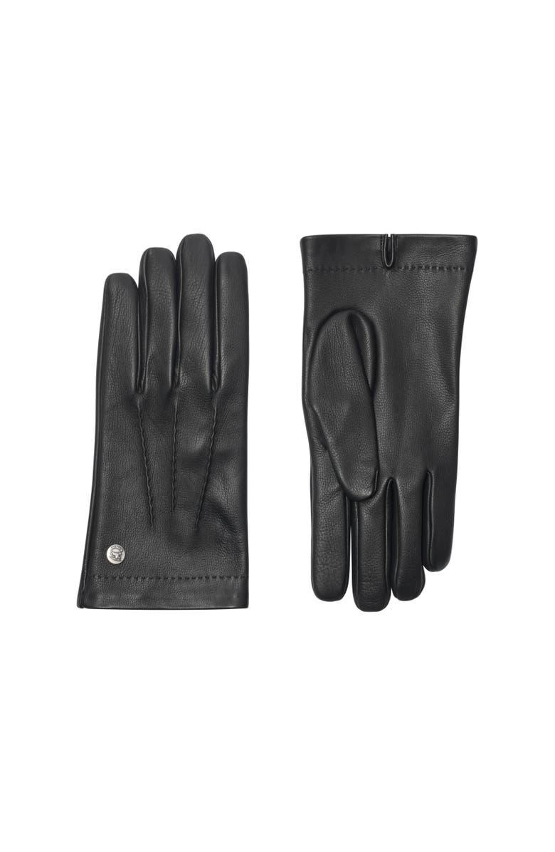 Burberry Leather Gloves, Alternate, color, 