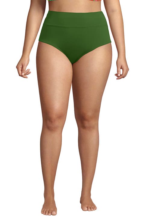 Chlorine Resistant Pinchless High Waisted Bikini Bottoms