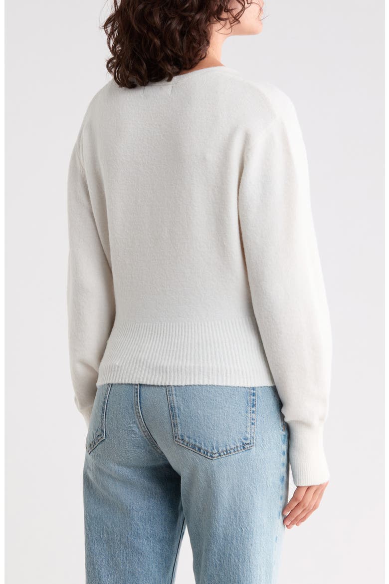 Surplice V-Neck Pullover Sweater, Alternate, color, IVORY