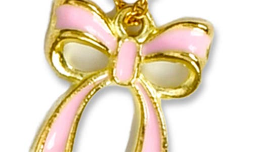 Iscream Beautiful Bows Ring & Necklace Set In Gold