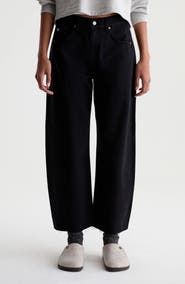 AG Hattie High Waist Crop Wide Leg Jeans