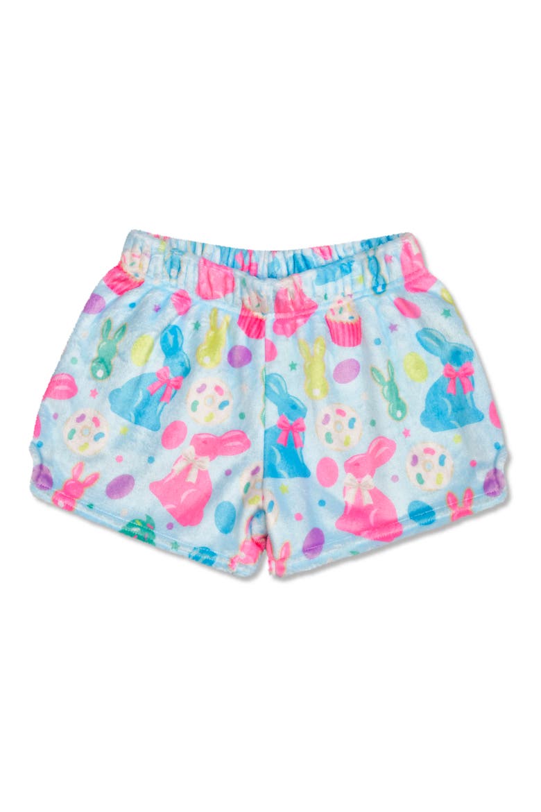 Kids' Bunny Bakery Plush Shorts, Main, color, BLUE MULTI