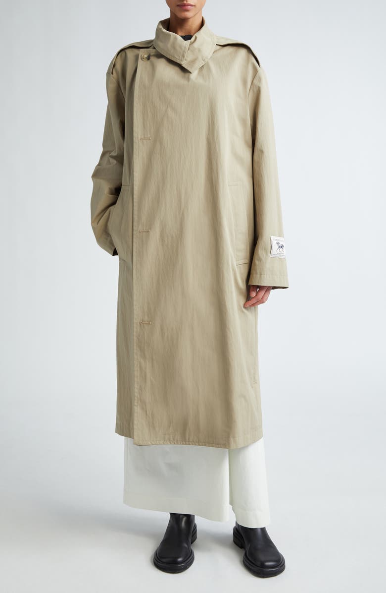Commission Oversize Cotton & Nylon Trench Coat, Alternate, color,