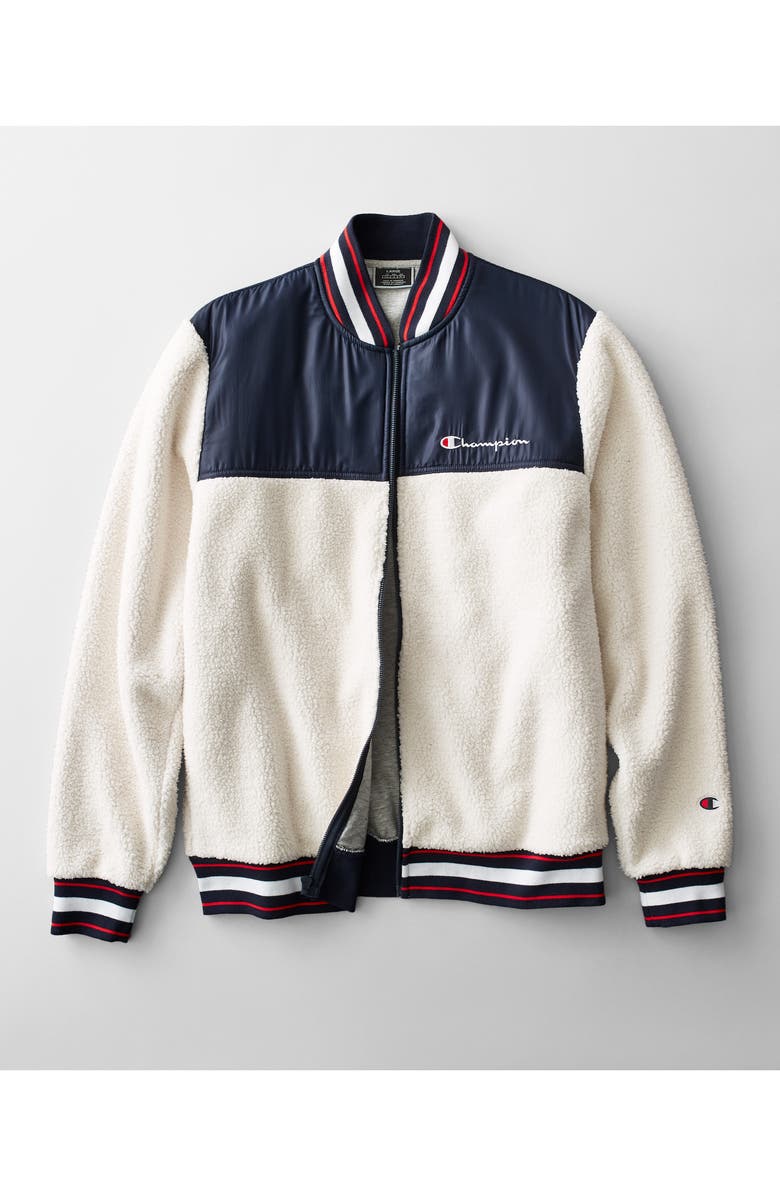Champion Fleece Baseball Jacket, Alternate, color, 
