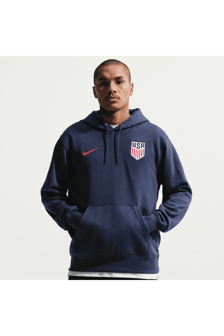 Men's Nike Navy USMNT Club Hoodie, Main, color, Navy