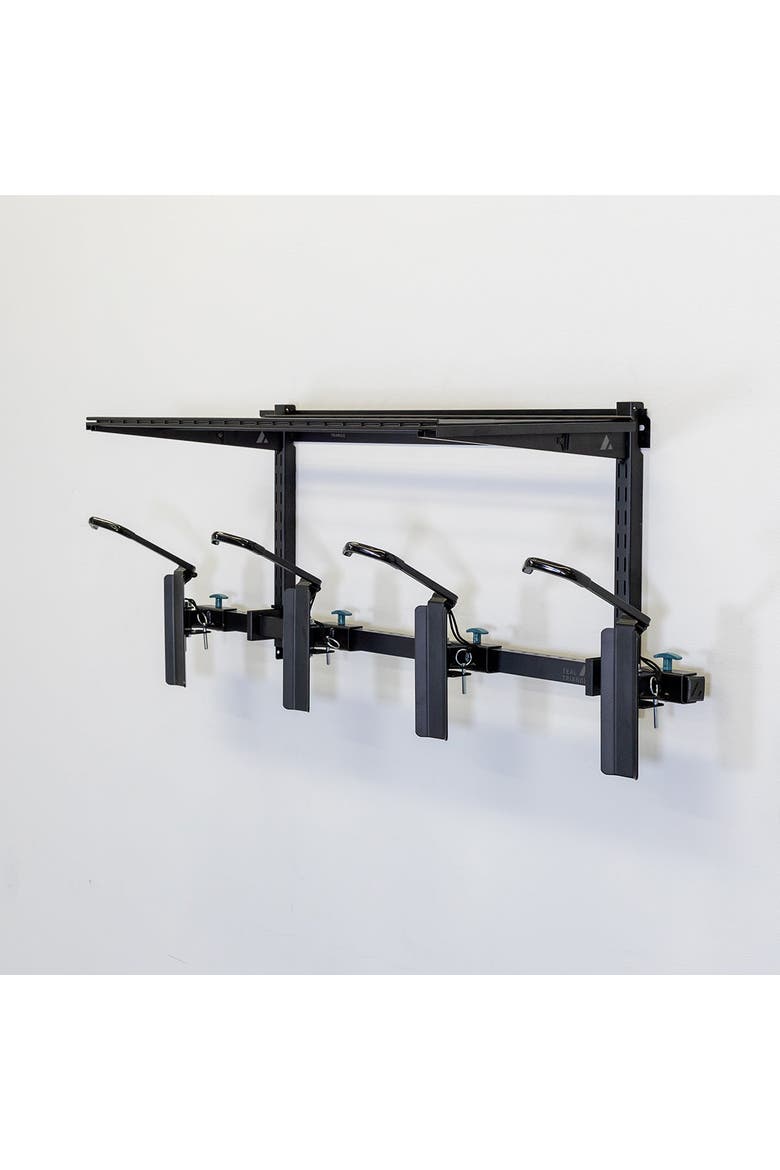 G-Swivel Bike + Shelf - Adjustable Wall Storage System - Holds 4 Bikes, Alternate, color, Black