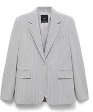 MANGO Pinstripe Suit Jacket