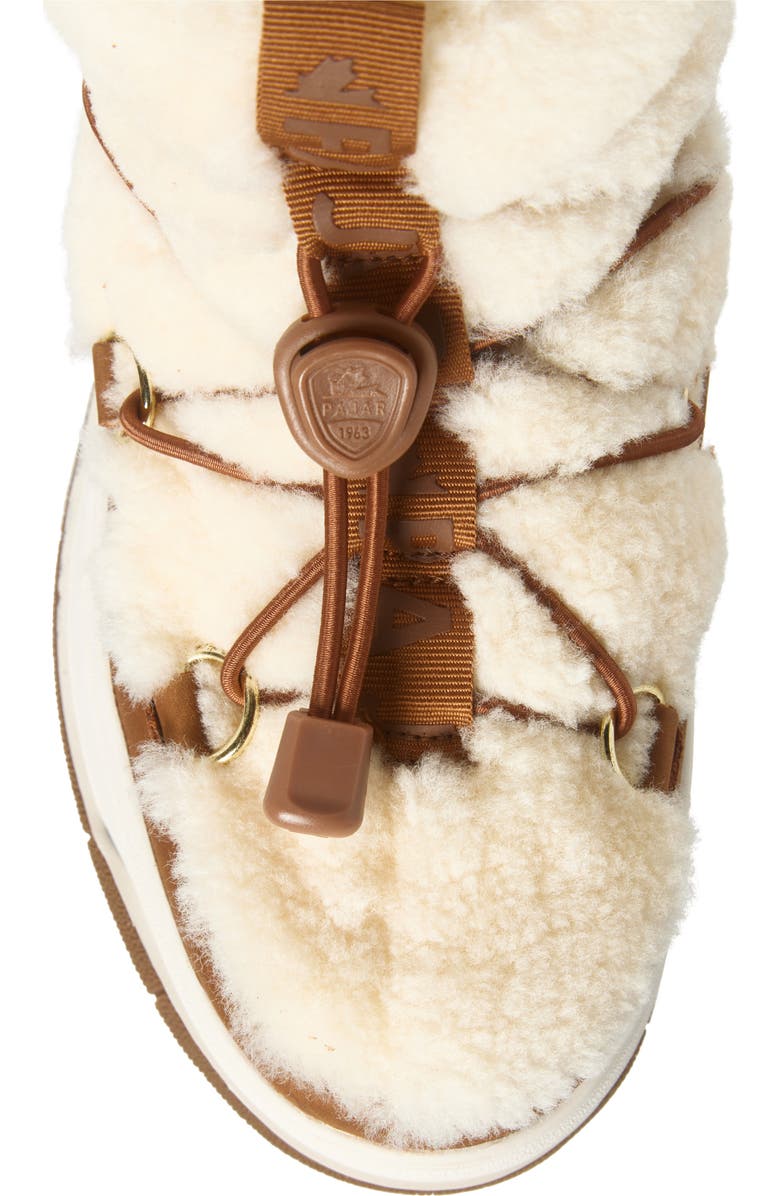 Pajar Janie Waterproof Faux Shearling Platform Bootie, Alternate, color, Tan