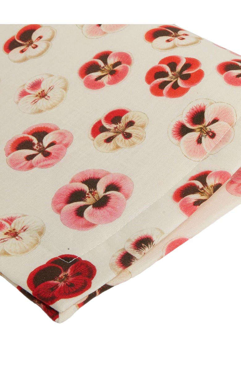 La DoubleJ Placemats Set Of 2 (35X45) Pansy Ivory, Alternate, color, Pansy Ivory
