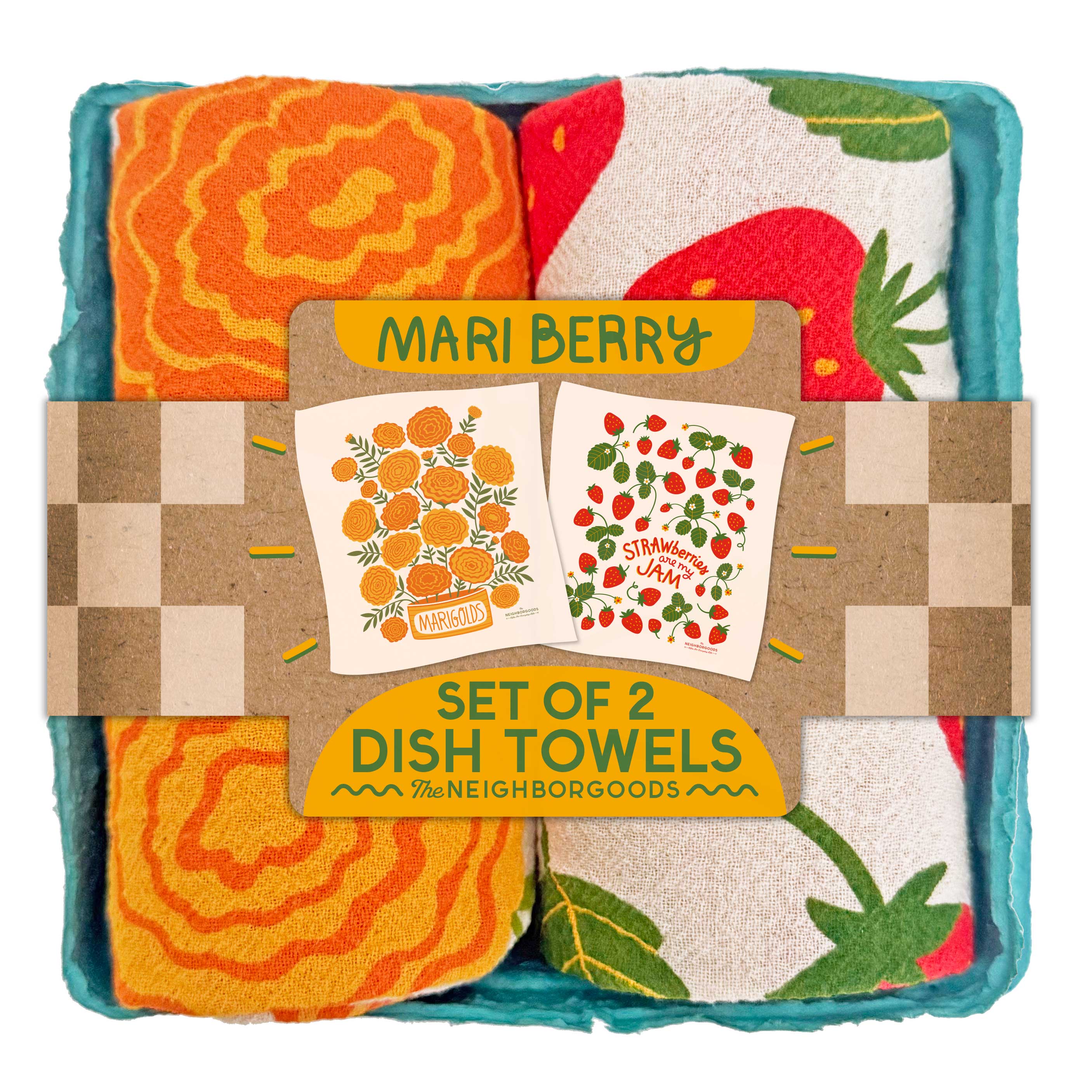 The Neighborgoods Mari Berry Dish Towel - Thumbnail 3