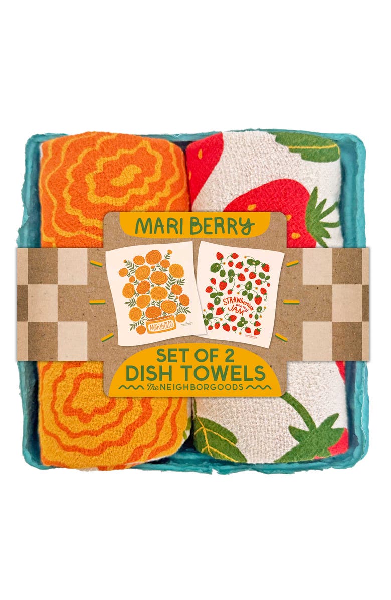 The Neighborgoods Mari Berry - Dish Towel Set of 2, Main, color, NO COLOR