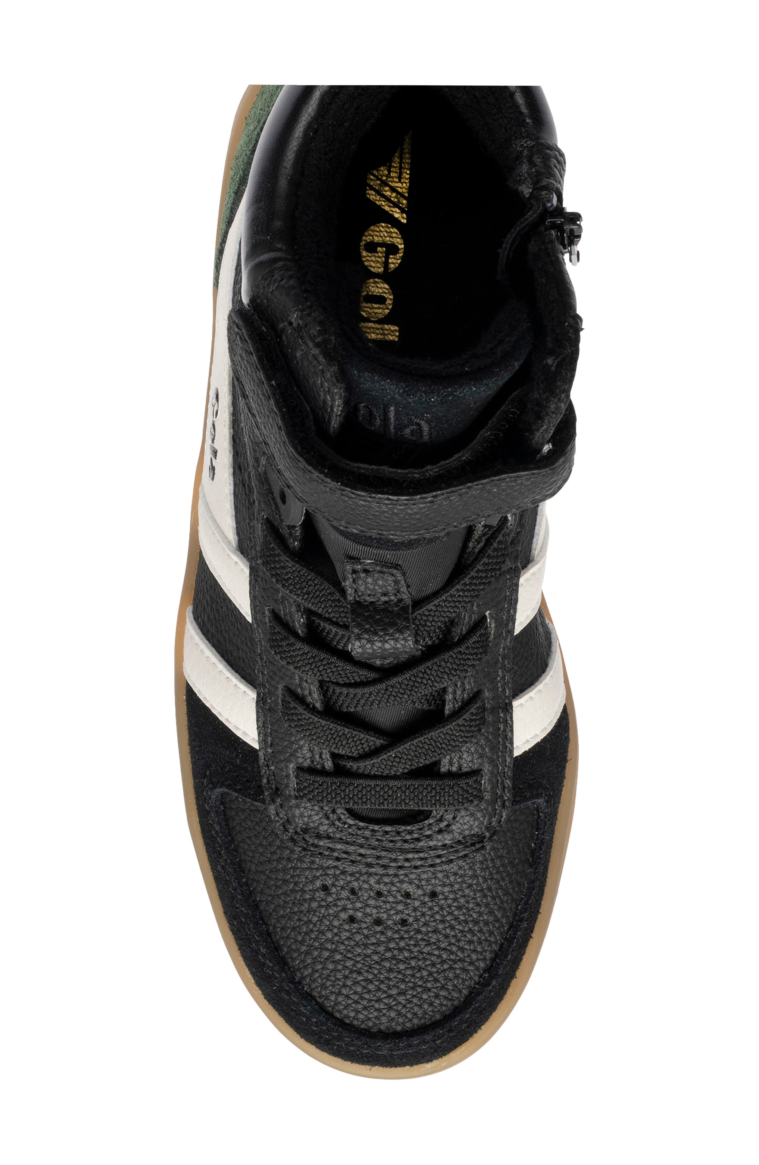 Kids' Talon High Top Sneaker, Alternate, color, BLACK/OFF WHITE/EVERGREEN/GUM