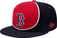 New Era Men's New Era Navy/Red Boston Red Sox Retro Split Corduroy Snapback Hat