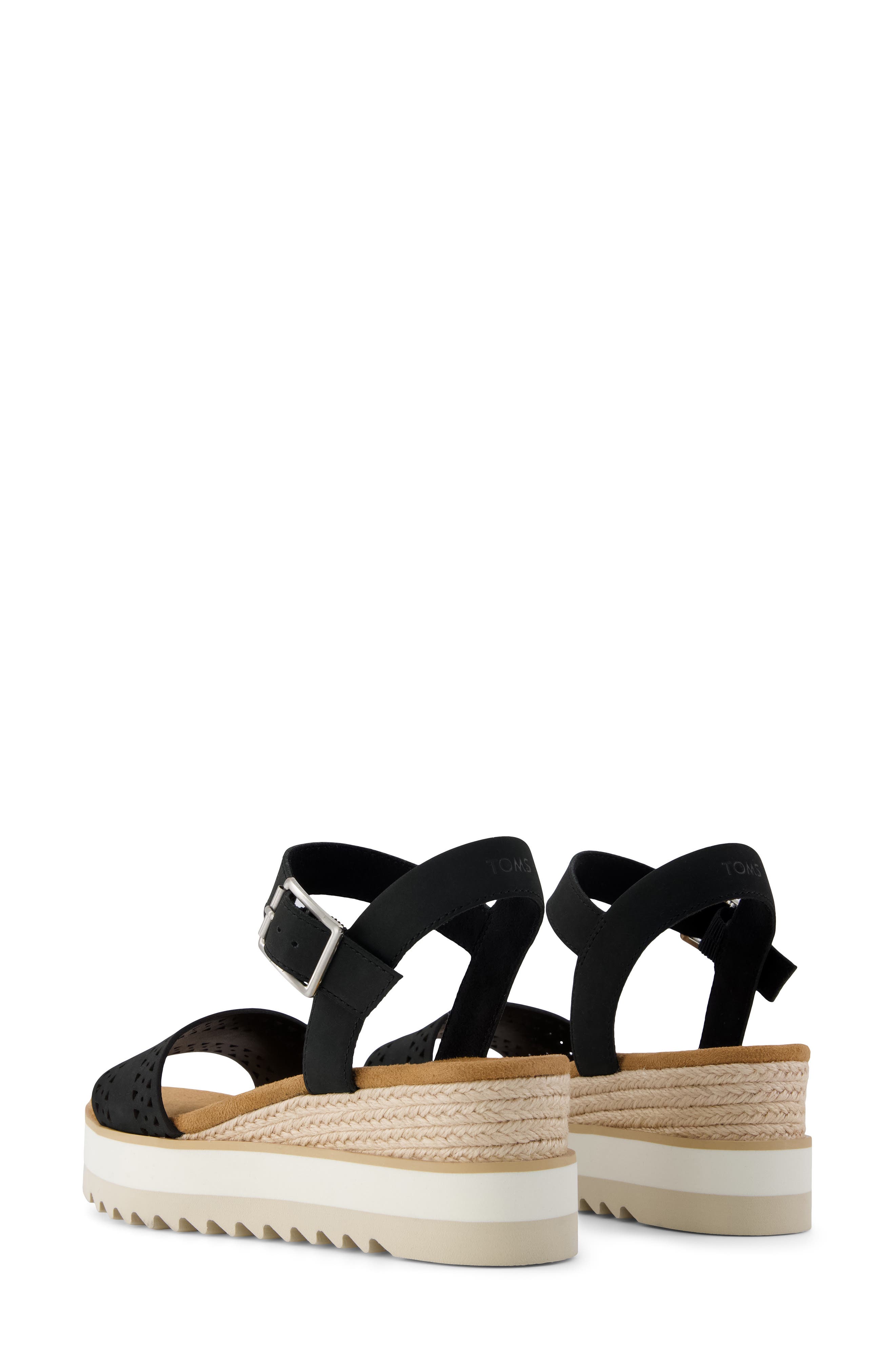 Diana Platform Wedge Sandal, Alternate, color, BLACK