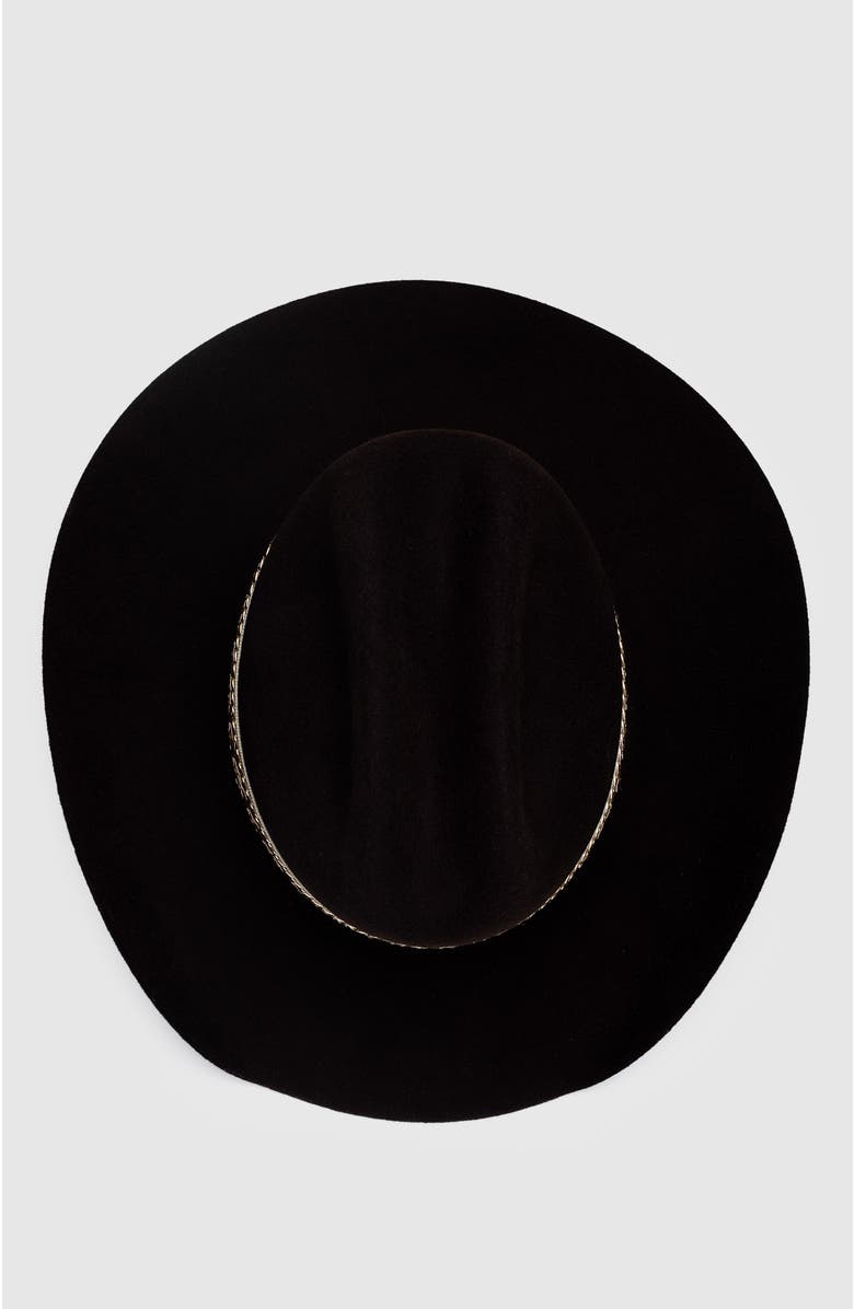 Manela The Lasso Lady Wool Western Cowboy Hat, Alternate, color, Dark Brown