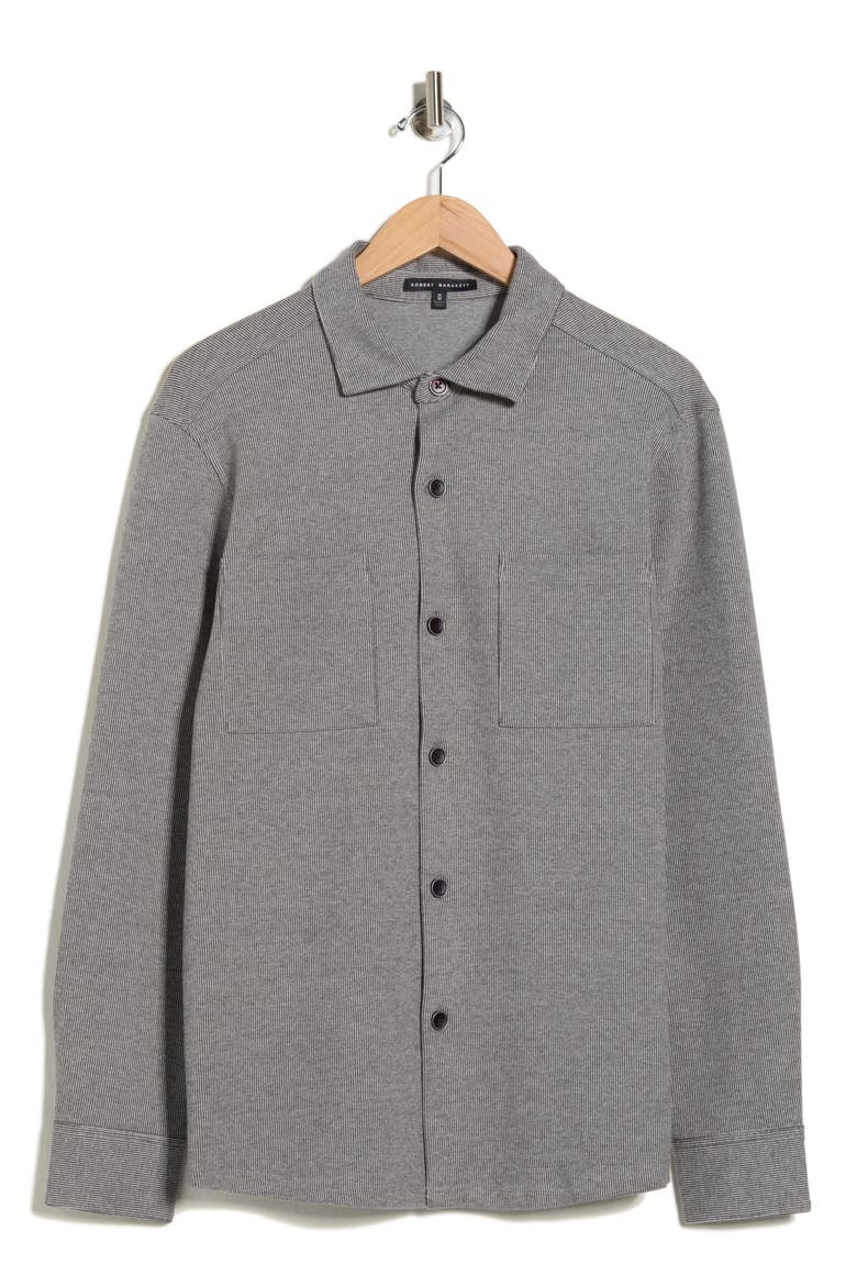 Seybow Button-Up Overshirt, Alternate, color, GREY