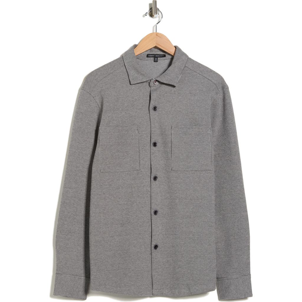 Robert Barakett Seybow Button-up Overshirt In Gray