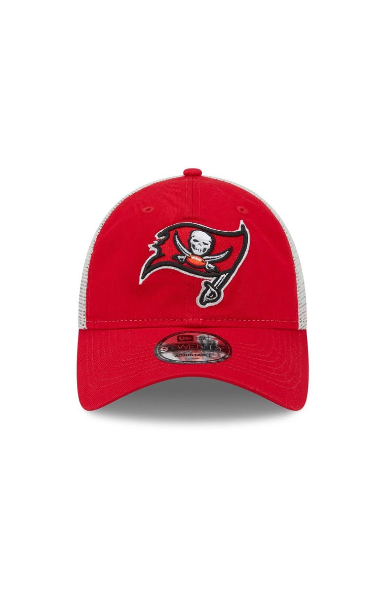 New Era Men's New Era Red/Natural Tampa Bay Buccaneers Loyal 9TWENTY Trucker Hat, Alternate, color, 