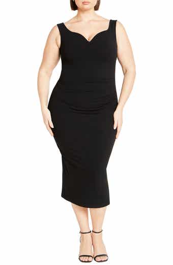 City Chic Kiana Stretch Crepe Sheath Dress