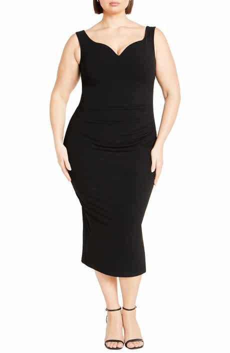 City Chic Kiana Stretch Crepe Sheath Dress