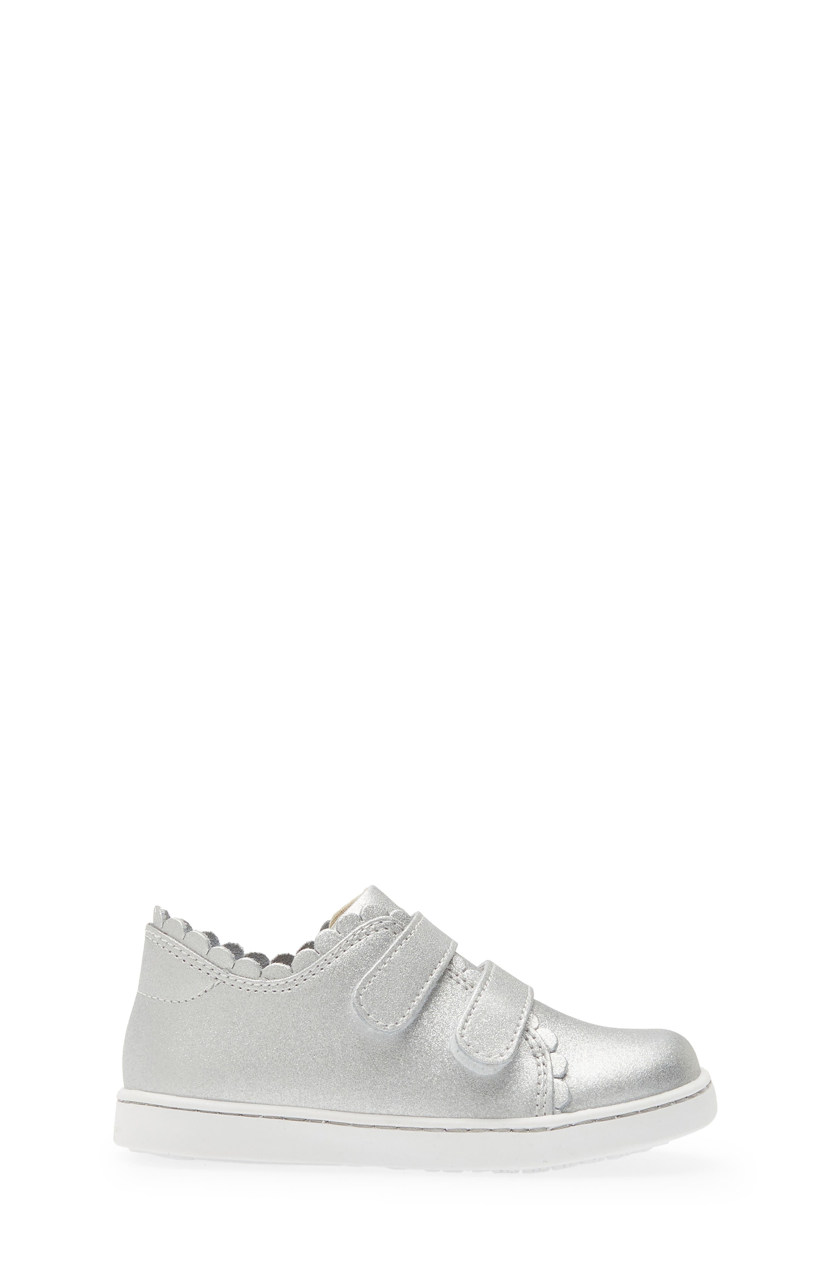 L'AMOUR Caroline Scallop Sneaker, Alternate, color, Silver