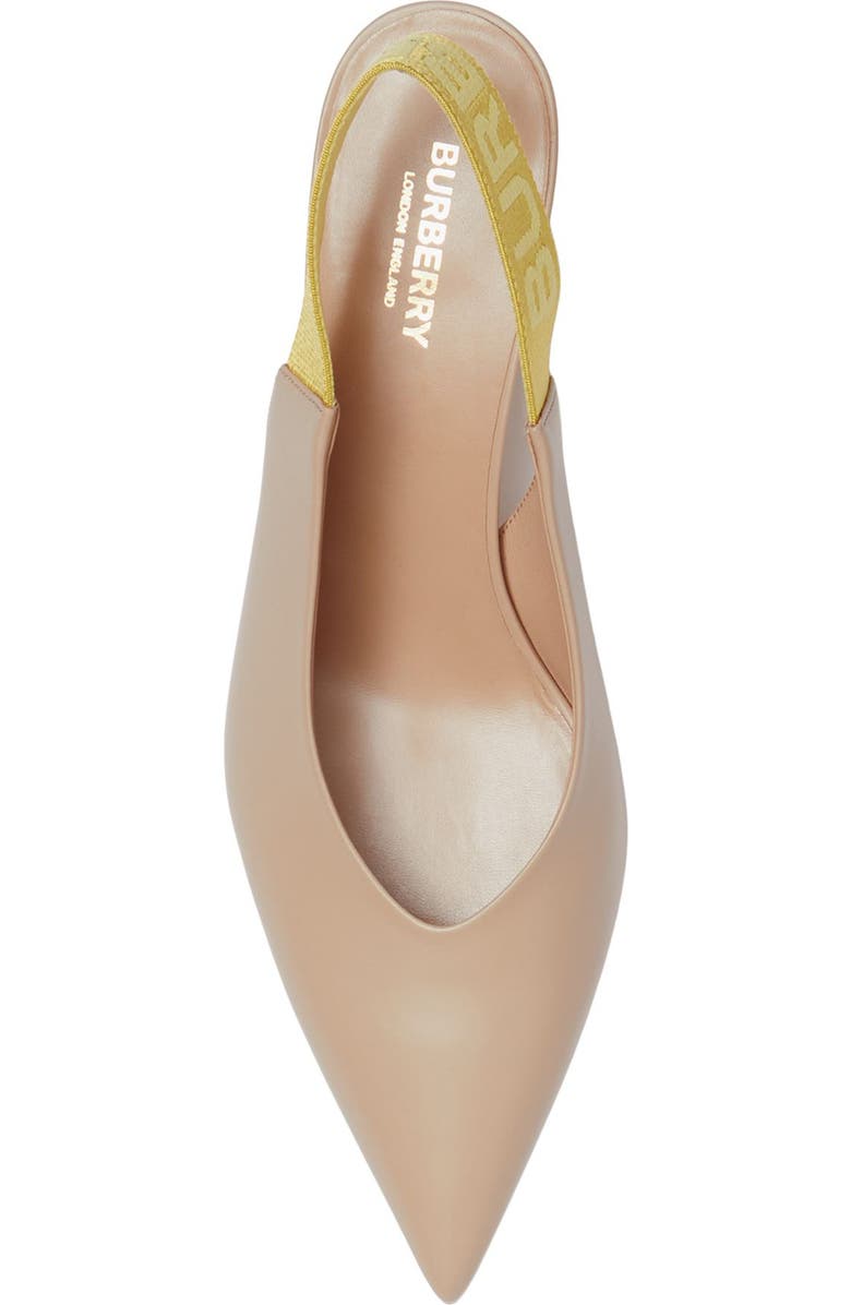 Burberry Malindar Leather Slingback Pointed Toe Pump, Alternate, color,