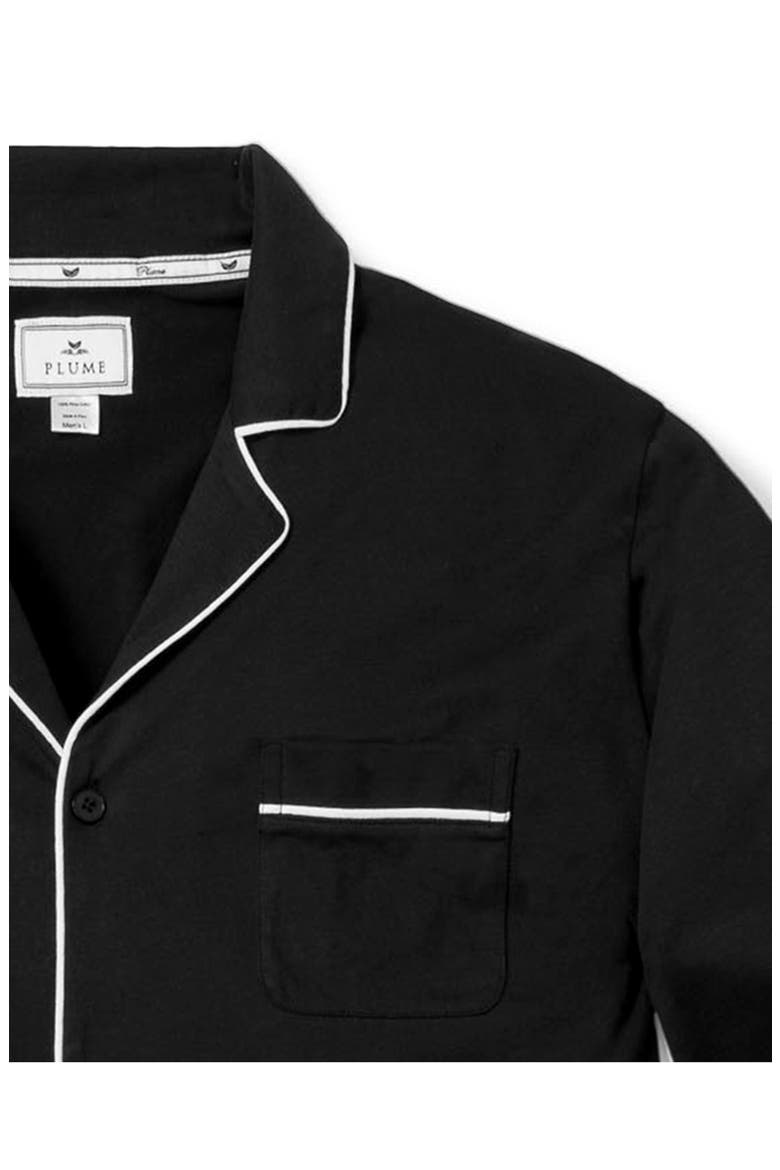 Classic Pima Cotton Pajamas, Alternate, color, BLACK