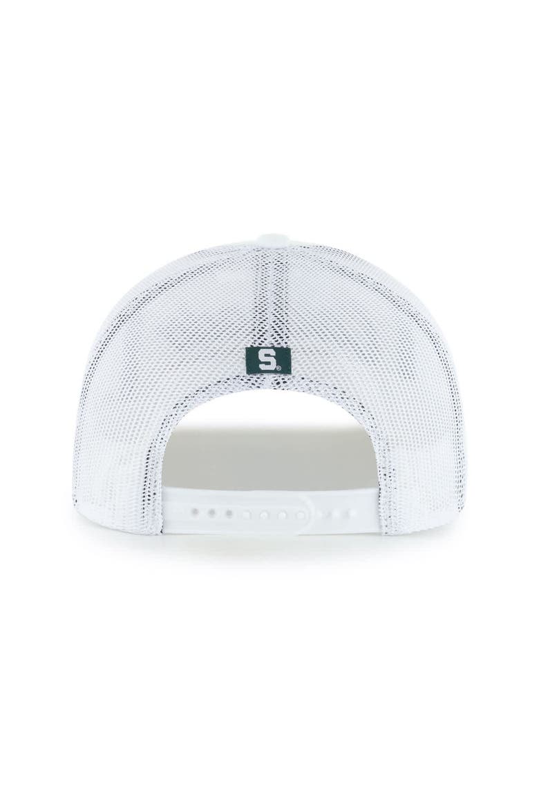 Men's '47 White Michigan State Spartans Garner Rope Trucker Adjustable Hat, Alternate, color, White