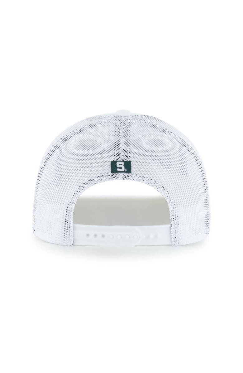 '47 Men's '47 White Michigan State Spartans Garner Rope Trucker Adjustable Hat, Alternate, color, White