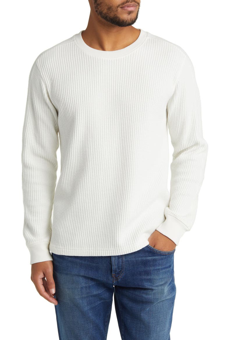 Wade Long Sleeve Thermal T-Shirt, Main, color, WHITE