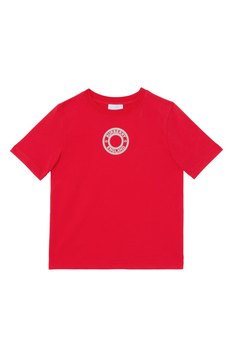 Burberry Kids' Roundel Organic Cotton Logo Graphic Tee, Main, color,