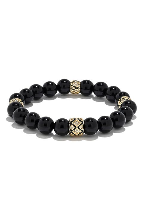 Ben Pavé Beaded Stretch Bracelet