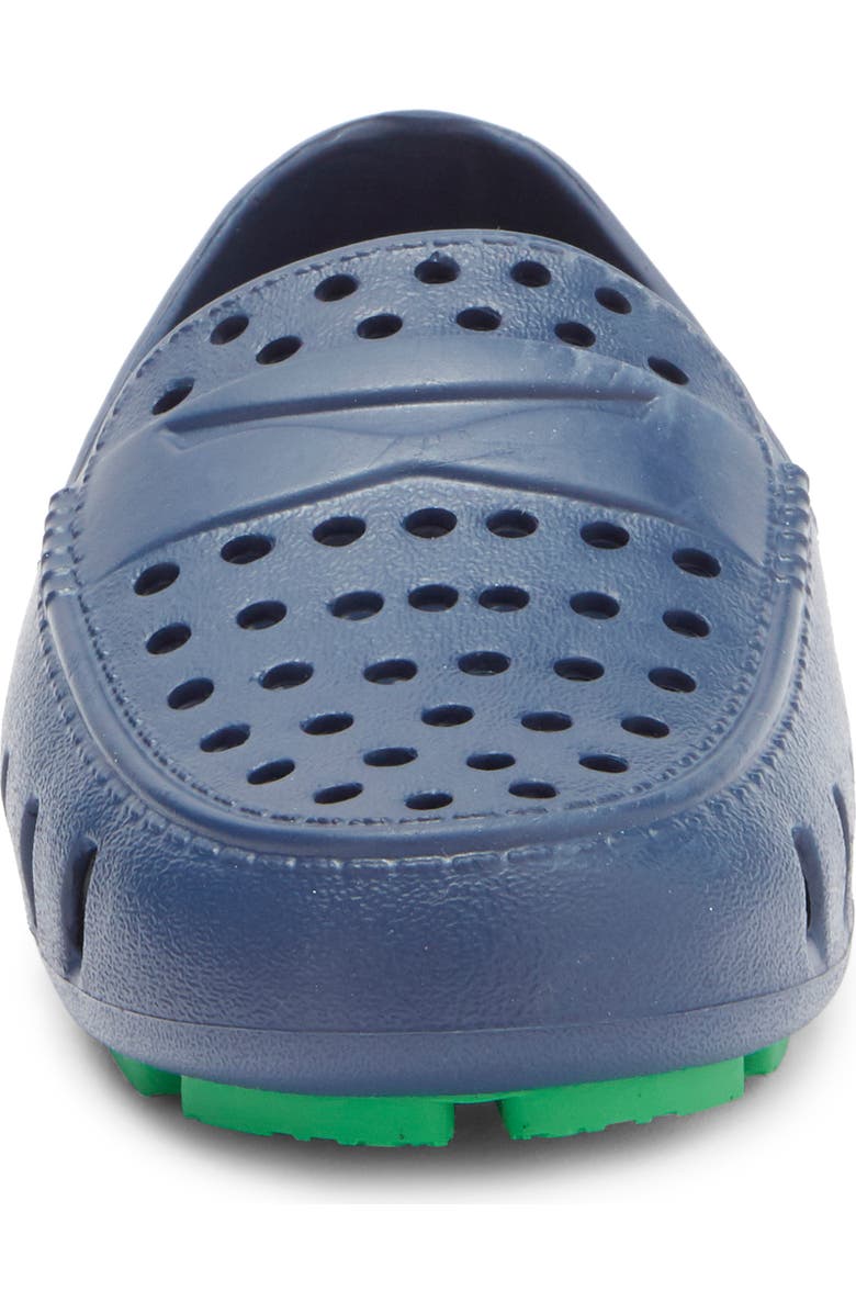 FLOAFERS Kids' Prodigy Driver Loafer, Alternate, color, Navy Peony/ Turf Green