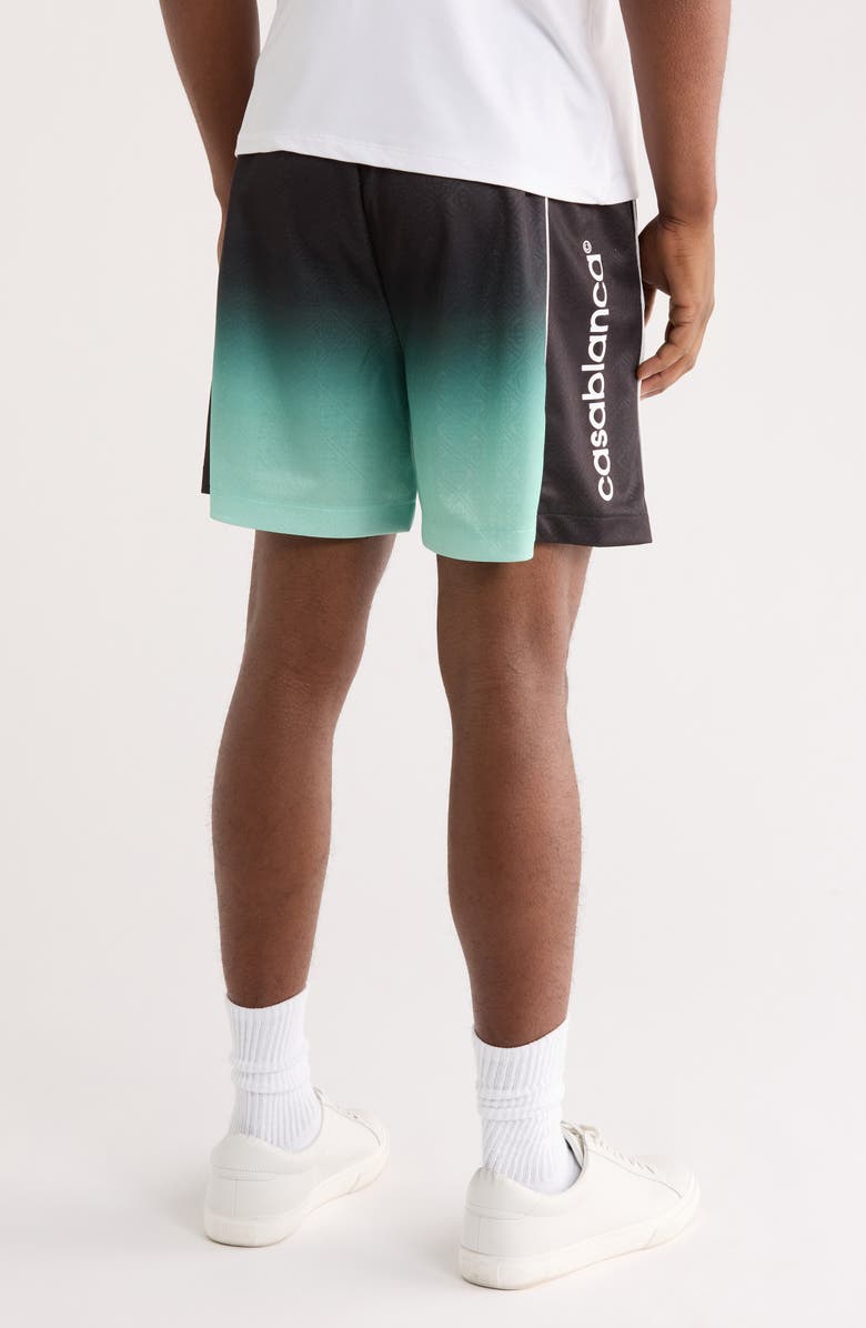 Casablanca Gradient Monogram Jacquard Football Shorts, Alternate, color, Gradient