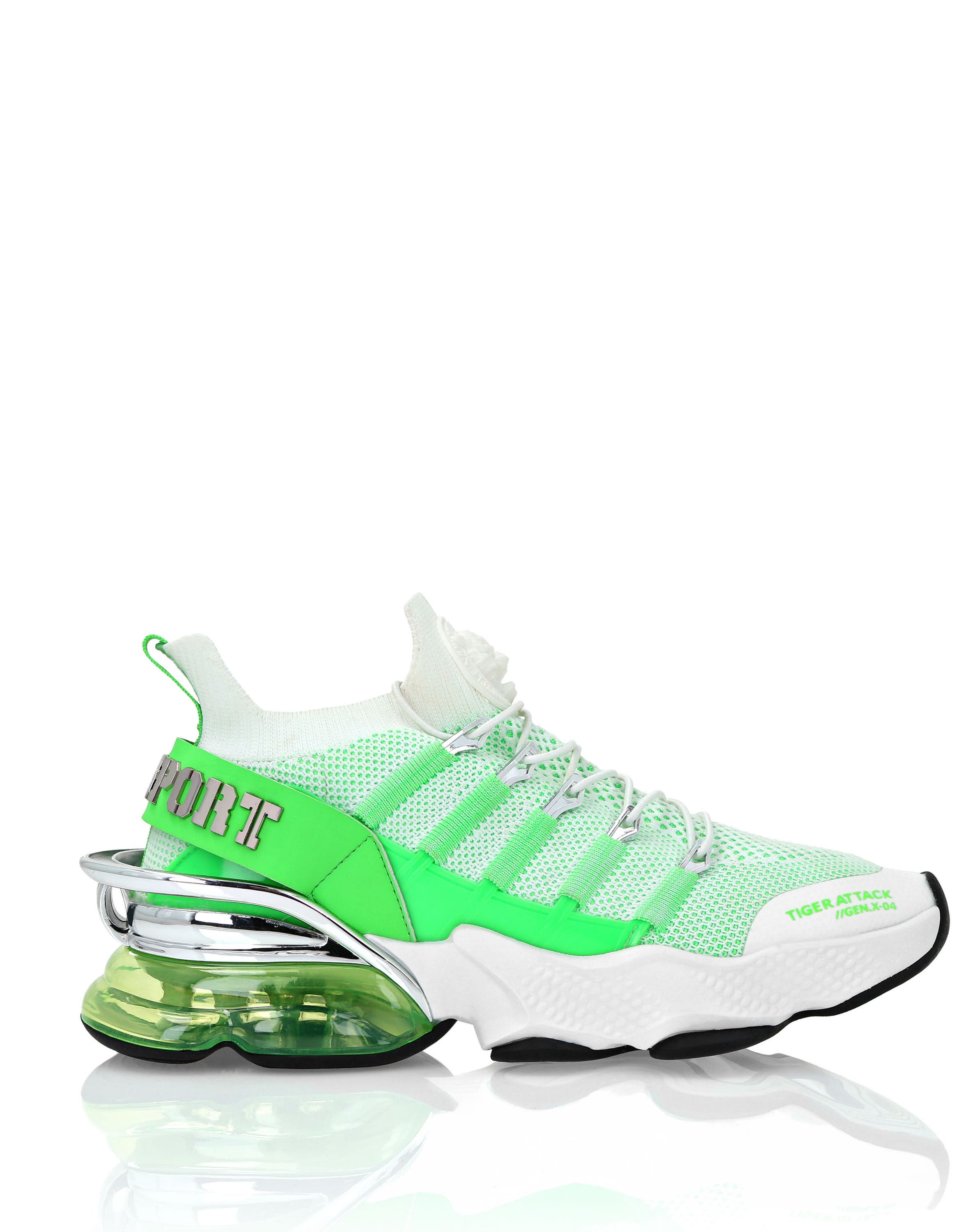 White/greenfluo