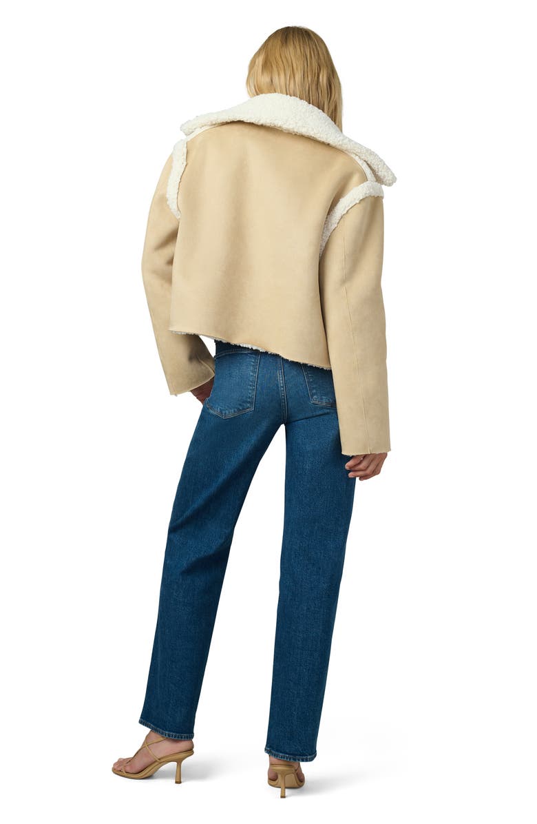 Joe's The Halle Reversible Faux Shearling Jacket, Alternate, color, Almond/ Cream