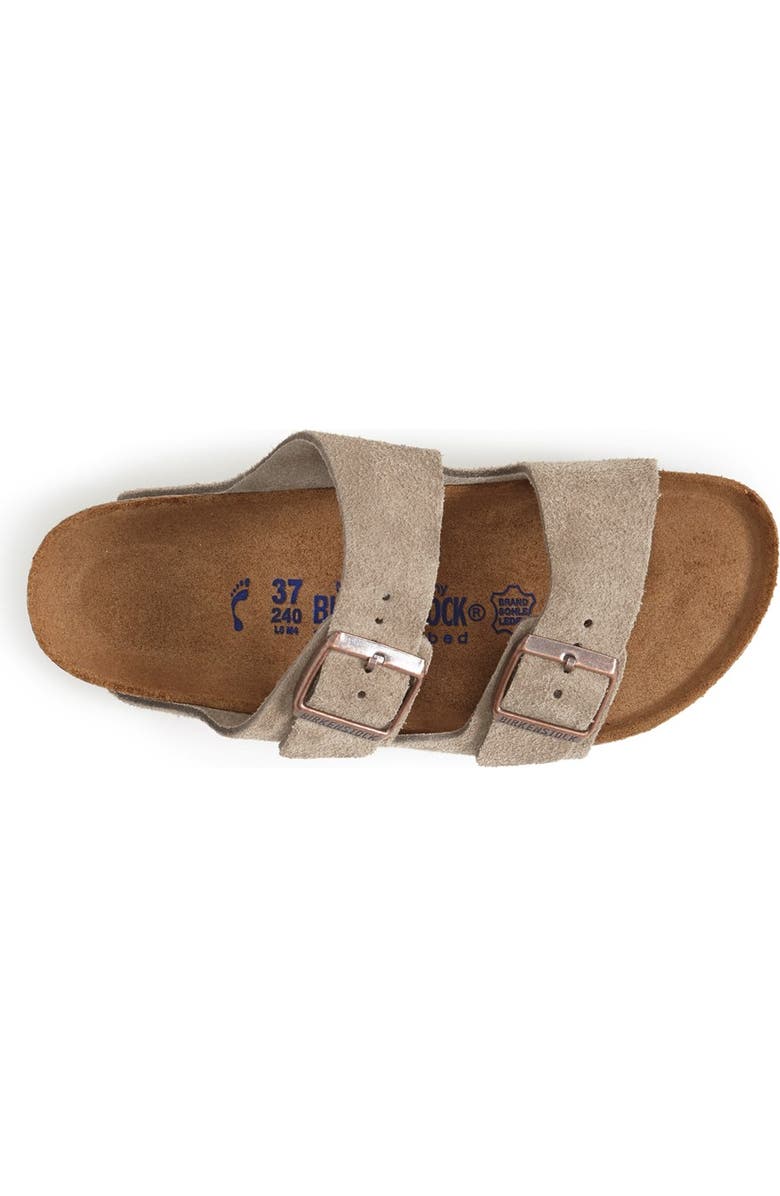 Birkenstock Arizona Soft Footbed Slide Sandal, Alternate, color, Taupe Suede