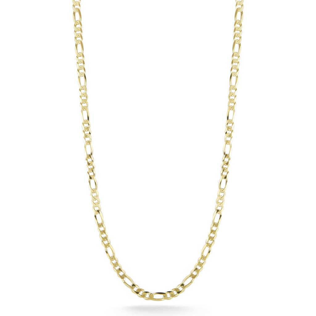 Glaze Jewelry Sterling Silver Figaro Chain Necklace In Gold