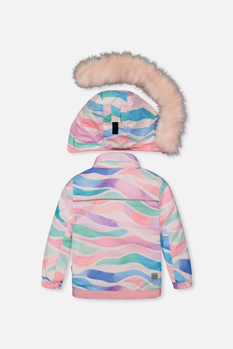 Two Piece Play Snowsuit Multicolored Line Print, Alternate, color, Multicolored Line Print