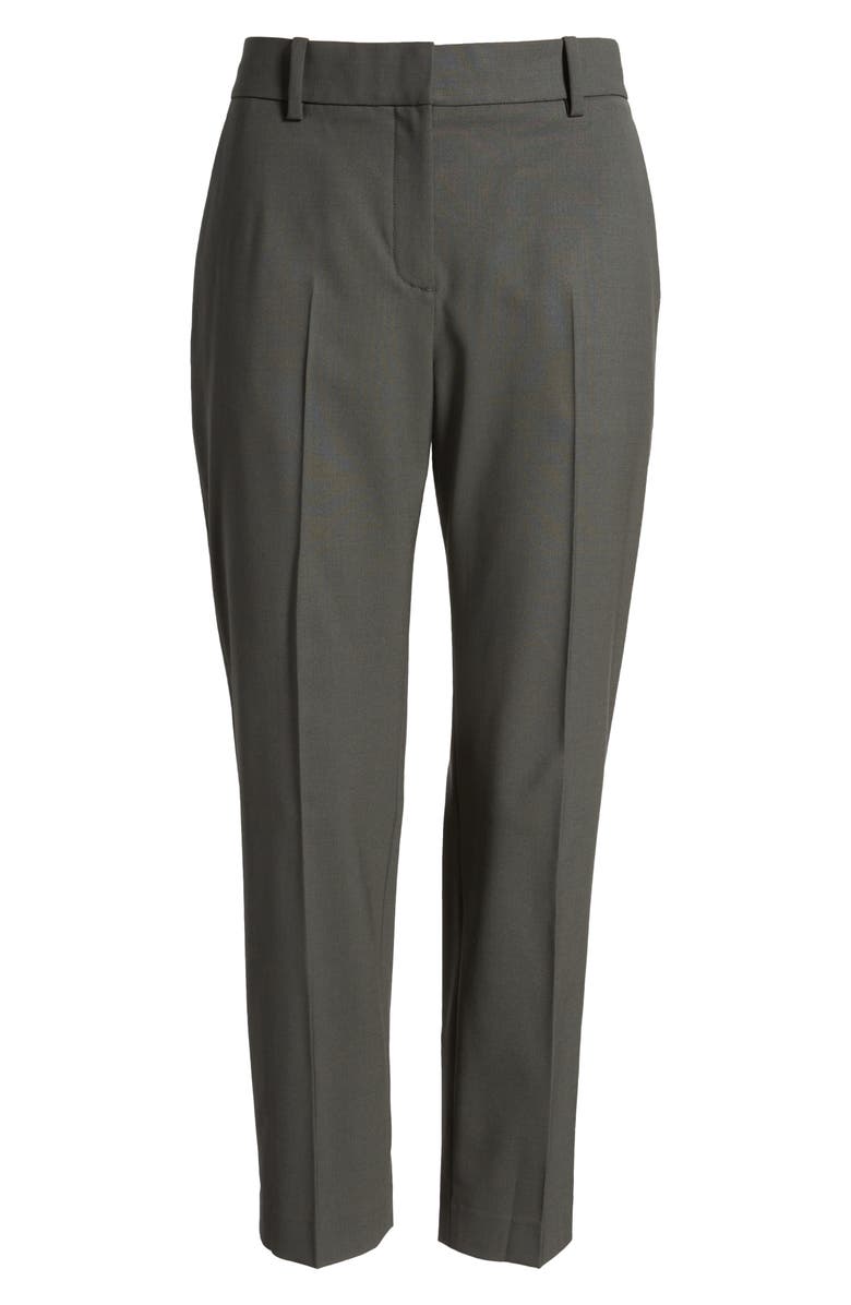 Theory Slim Fit Stretch Wool Crop Pants, Alternate, color,