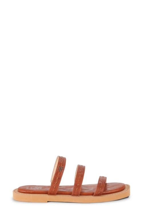 Frye Faye Strappy Slide Sandal In Brown