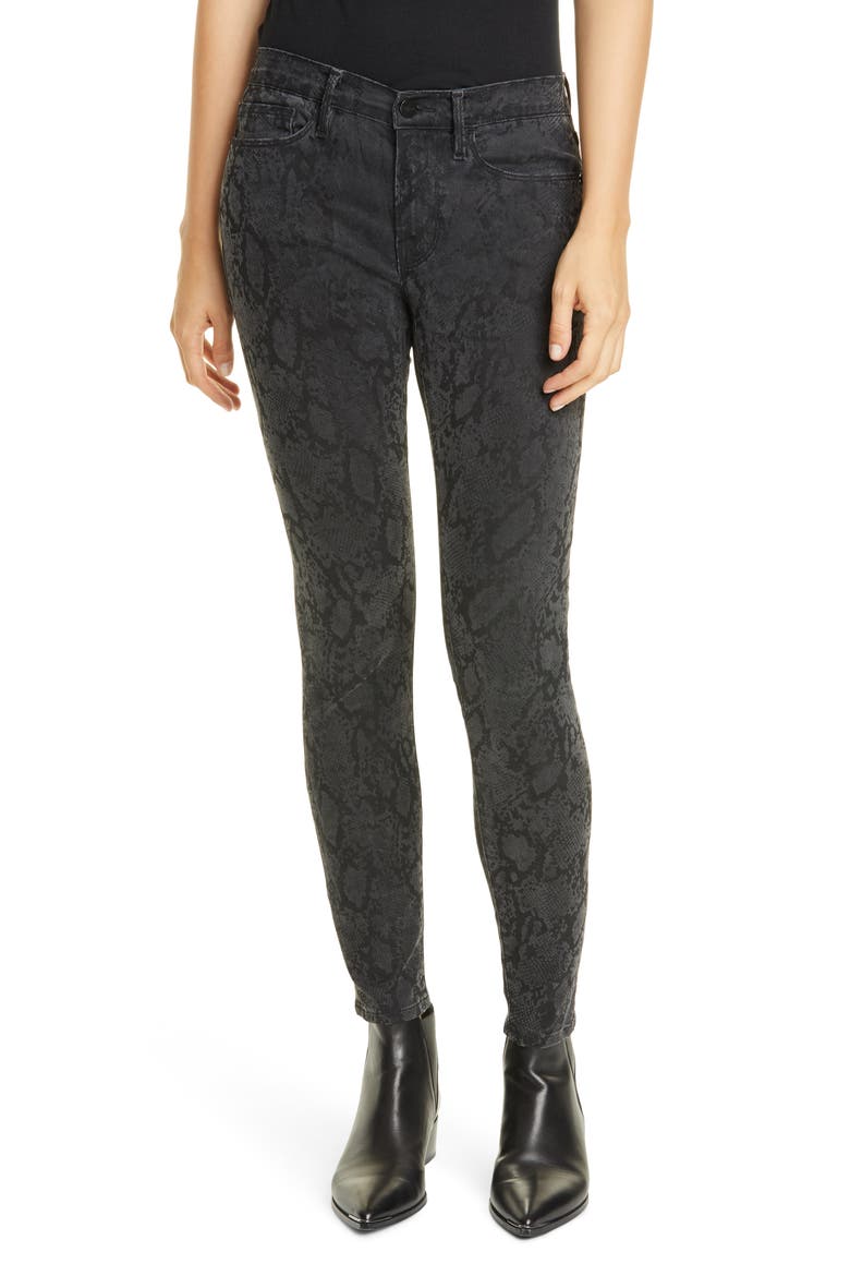 Le Skinny de Jeanne Python Print Jeans, Main, color, TONAL PYTHON