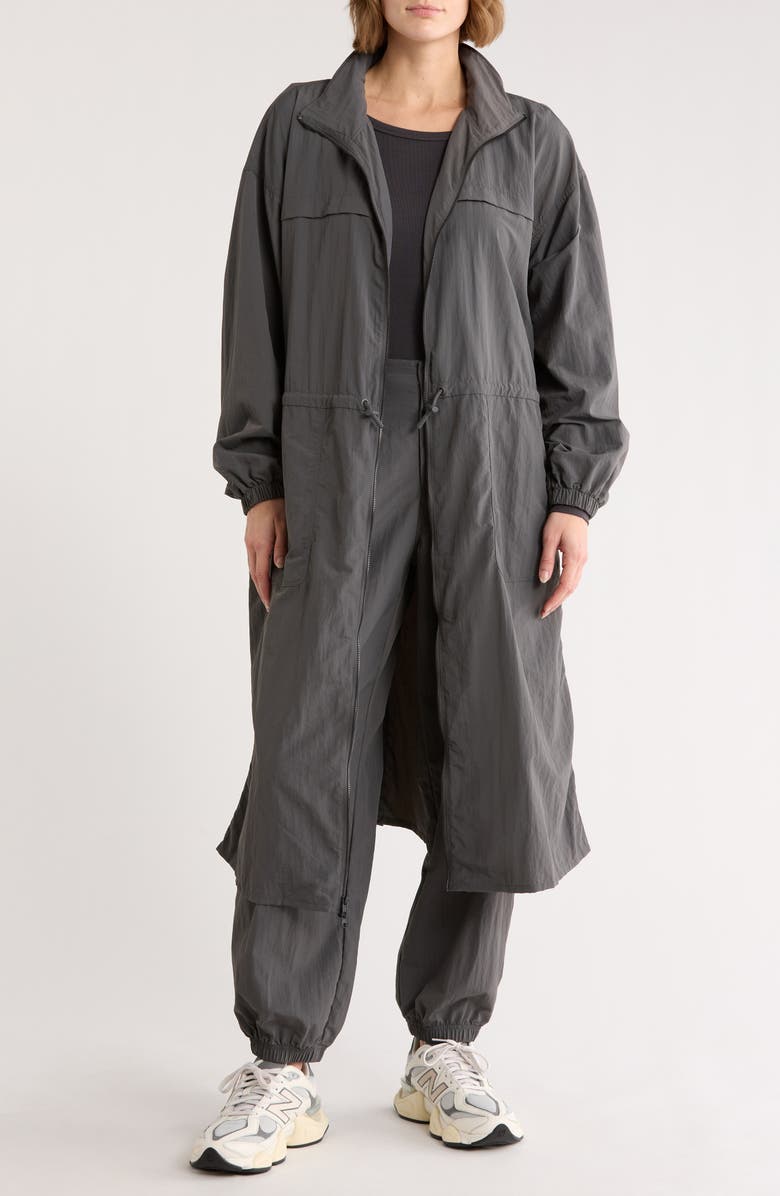 Spiritual Gangster Delancey Trench Coat with Hood, Main, color,