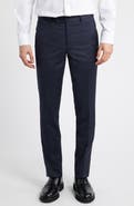 AllSaints Ross Slim Fit Taper Leg Stretch Wool Pants